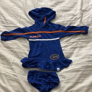 Florida Gators Baby Hooded Dress with Matching Bottoms